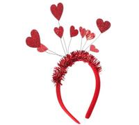 Abaodam Red Love-shaped Felt Cloth Headband Hair Accessory for Valentine's Day and Masquerade Parties, Creative and Romantic Design with Not Easily Fall off Feature