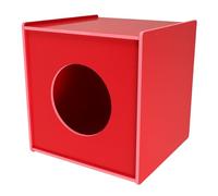 Abaodam Red Pvc Raffle Box for Weddings and Birthday Parties, Opaque