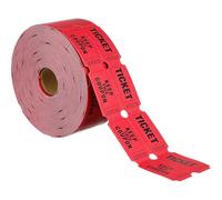 Abaodam Red Raffle Ticket Book Printed on Thick and Heavy Coated Paper Easy to Use Roll Tickets Labels for Raffles and Exclusive Events Bulk Use