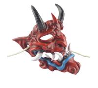 Abaodam Red Resin Scare Face Cosplay Mask for Halloween Party Decor