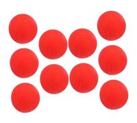 Abaodam Red Sponge Ball 10pcs Round Small Ball Toy Cosplay Prop 4.5CM Performance Accessories Festival Tricks Party Supplies