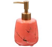 Abaodam Refillable Ceramic Soap Dispenser Bottle, 300ml Volume, Portable Design with Pump for Bathroom and Office