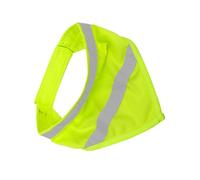 Abaodam Reflective Dog Bib and Pet Safety Bandana Night Glow High Visibility, Fluorescent Yellow Large Lightweight Puppy Scarf for Night Walking Outdoor Use
