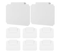 Abaodam Removable Basket Label Clips for Storage Bins and Boxes, 8 Pieces Wire Basket Labels with Chalkboard Surface for Kitchen and Pantry Organisation