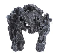 Abaodam Reptile Cave Decor Resin Snake Hideout Aquarium Landscape Accessories for Lizards Amphibians Natural Design Durable Safe for Pets for Creating Dark Environments