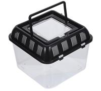 Abaodam Reptile Feeding Box for Turtle and Small Pets with Ventilation Design and Sturdy Plastic Material Suitable for Living Foods and Transporting Animals Random Color