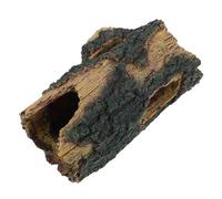 Abaodam Resin Aquarium Tree Trunk Hideout - Artificial Hollow Cave for Betta Fish and Shrimp Shelter, Reptile Simulation Tree Bark Hide, Fish Tank Decoration and Hiding Cave