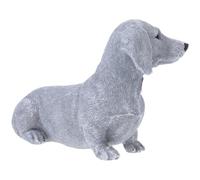 Abaodam Resin Craft Dog Ornament with Vivid Appearance, Classic Design Puppy Shape Sculpture for Garden and Yard Decoration, Adorable and Sturdy Resin Animal Statue