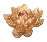 Abaodam Resin Flower Wall Decor Lotus Flower Art Sculpture in European Style, Golden Colour, Not Easy to Deform Or Break, Beautiful Texture Pattern, for Home Decor Or Garden Wall Ornament
