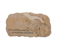 Abaodam Resin Pet Memorial Stone Garden Ornament Tribute Statue for Dogs and Cats Stable and Realistic Resin Sculpture Loving Touch Design for Outdoor Garden Decor