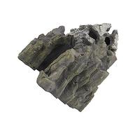 Abaodam Resin Skull Mountain Decor Fish Tank Hideout for Cichlids Shrimp Realistic Fish Tank Adornment Aquarium Landscape Ornament Easy Care Faux Rock for Betta