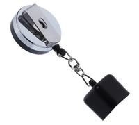 Abaodam Retractable Chalk Holder for Snooker Pool Belt Clip for Easy Access Black Durable Design Keeps Chalk Secure Hands Clean for Home Commercial Use