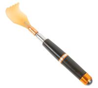 Abaodam Retractable Resin Back Scratcher and Massager for Elderly with Portable Design, Sturdy Black Material, for Relieving Itching and Relaxing Muscles at Home or Office
