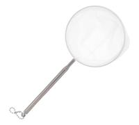 Abaodam Retractable Stainless Steel Telescoping Fishing Net with Large 3D Round Hoop, Adjustable Metal Landing Net for Carp, Small Fish, Aquarium and Outdoor Fishing Use