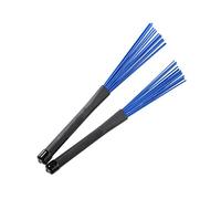 Abaodam Retractable Telescopic Drum Brushes Pair of Blue Sticks for Jazz Rock Musicians Comfortable Touch for Enhanced Music Playing Stylish Design for Drum Players