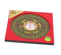 Abaodam Retro Chinese Style Feng Shui Compass Home Decoration Smooth Surface Pan Craft for Luck and Smoothness Traditional Geomancer Tool for Camping Hiking and Artistic Desktop Ornament