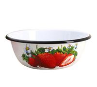 Abaodam Retro Enamel Salad Bowl for Mixing Filling at Home Restaurant