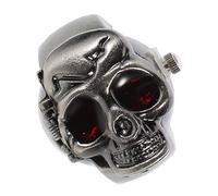 Abaodam Retro Flipping Finger Ring Watch Wear-Resistant Digital Jewelry Timepiece for Men and Women Creative Clamshell Cover Design