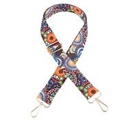 Abaodam Retro Floral Pattern Banjo Strap Adjustable Banjo Shoulder Belt with Golden Hooks Ethnic Style Replacement Strap