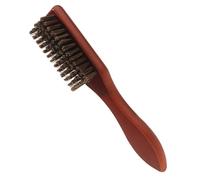 Abaodam Retro Oil Head Brush Supple Bristle Beard Brush Comfortable to Use Multipurpose Hair Barber Tools for Hair Stylists and Barbers Brown Wood Nylon
