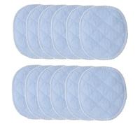 Abaodam Reusable Comfortable Leakproof Breastfeeding Pads for Nursing Moms, 6-Layer Light Blue Washable Breast Pads, 30 Pieces for Postpartum Feeding Care