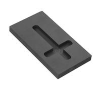 Abaodam Reusable Graphite Cross Mold for Jewelry Casting, High-Temperature Melting Gold Tool, Square Graphite Ingot Mold for Metal Refining and Scrap Melting