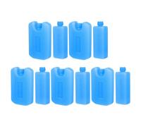 Abaodam Reusable Ice Packs for Cooler 10pcs Blue Pe Material Refillable Gel Blocks with Easy Refreezing for Office Ac Units and People Sensitive to Heat, for Living Room and Car Camping