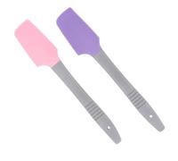 Abaodam Reusable Silicone Wax Scraper Sticks and Waxing Applicators, 2Pcs Flexible Design in Pink and Purple for Body Hair Removal and Wax Pot Cleaning