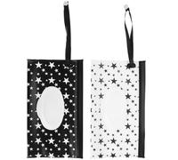 Abaodam Reusable Wet Wipes Pouch with Flip Lid Portable Refillable Wipe Container for Travel and Diaper Bag Hanging Case for Stroller and Bedside Use 2pcs