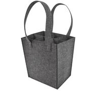 Abaodam Reusable with Hard Case Felt Wine Bottle for 6 Bottles Carrier Bag for Special Occasions and Home Use