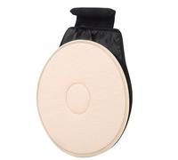 Abaodam Revolving Car Seat Cushion 360° Rotating Swivel Pad Beige Single Ring for Auto Seat Protection and Mobility Aid in Vehicle Use