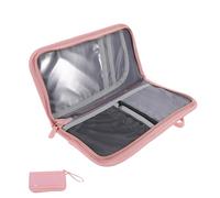 Abaodam RFID Shielding Travel Document Holder Organizer for Women Men Lightweight Oxford Cloth Passport Wallet with Boarding Card and Credit Card Slots Multifunctional Security Case for