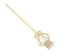 Abaodam Rhinestone Crown Wand for Girls Fairy Costume Prop Long Scepter for Birthday Celebrations Sparkling Party Accessory for Boys and Girls Cosplay Accessory Set