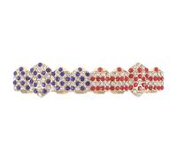 Abaodam Rhinestone Encrusted United States Flag Mouth Grill for Men and Women, Copper Material with Comfort Fit and Resisting Fading, for Hip Hop Outfits and 4th of July Parties