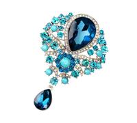 Abaodam Rhinestone Glass Brooch Pin for Women, Collar Lapel Accessory, Decorative Scarf and Backpack Pin, Elegant Jewelry Clip