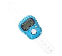 Abaodam Rhinestone Handheld Finger Counter Strap Tally Clicker for Sports Training Crafting Portable Mini Electronic Resettable Tally Counter Blue
