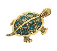 Abaodam Rhinestone Tortoise Brooch Pin for Women Vintage Gold Tone Turtle Brooch Crystal Embellishment Fashion Jewelry Accessory for Parties and Daily Wear