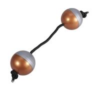 Abaodam Rhythm Maracas Dual-tone Hand Percussion Shakers Silver Brown Musical Egg Shakers for Concerts Weddings Entertainment Music