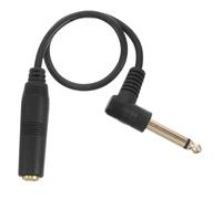 Abaodam Right Angle Microphone Extension Cable 6.35mm Male to Female Guitar Cable Short Lead with Metal and Plastic Build Unique Design Reliable for Live Sound