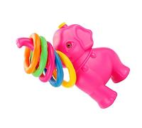 Abaodam Ring Toss Outdoor Plastic Elephant Game for Boys and Fun Interactive Carnival Activity Improves Hand Eye Coordination Safe and Durable Design Pink