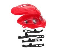 Abaodam -road Dirt Bike Headlamp Assembly with Rubber Strap Bracket, Motorcycle Front Lighting for Bbr Crf50/70 Ssg 50-125cc, Red Headlight Cover for Enduro Motocross