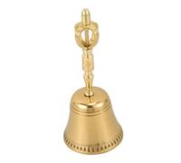 Abaodam Rolling The Bell in Directions Portable Hand Bell for Adults and Elderly Traditional Buddhism Delicate Instrument for Home Temple Decoration Buddhism Supply
