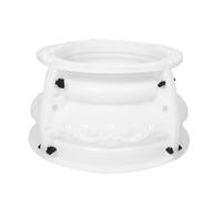 Abaodam Roman Column Capital Mold with Pedestal Base Concrete Casting Form, Plastic Patio Column Topper and Fence Post Cap Mold for Outdoor Garden Decor and DIY Cement Pillar Base