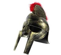 Abaodam Roman Soldier Cosplay Hat Small Red Plume Warrior Headgear for Men Party Performance Costume Accessory