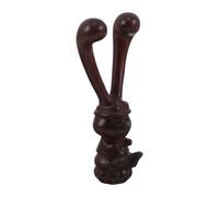 Abaodam Rosewood Facial Wood Massage Tool Handheld Nose Massager Rabbit-Shaped Gua Sha for Jawline Lifting Meridian Acupoint Therapy Eye and Temple Relaxation Portable Manual Face