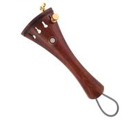 Abaodam Rosewood Violin Tailpiece with Metal Fine Tuners 4/4 Size Violin Tailpiece Set with Tailgut for Precise String Adjustment Suitable for Beginners and Professionals