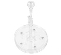 Abaodam Rotating Doll Display Stand Acrylic Crochet Doll Support Base 360° Swivel Figure Holder and Storage