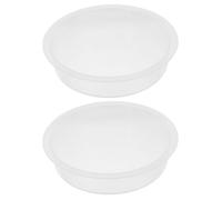 Abaodam round Bird Water Bowls Bird Bath Bowls for Feeding Stations 2pcs Plastic Pp with Secure Mounting Options and Easy to Clean Design