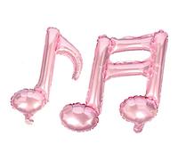 Abaodam Royal Blue Birthday Aluminium Foil Balloons 4pcs Party Foil Balloons Musical Notes Decorative