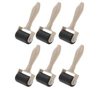 Abaodam Rubber Brayer Rollers 6Pcs Printmaking Ink Applicators for Craft Painting Tools Lightweight Plastic Rollers